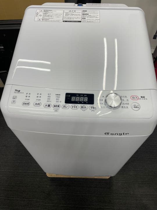 ☆レトロデザイン洗濯機 7キロE angle ANG-WM-B70-W 2021 - メルカリ