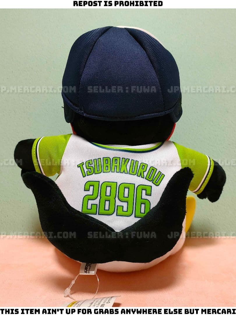 【未使用】東京ヤクルトスワローズ つば九郎 CREWユニホーム ぬいぐるみ