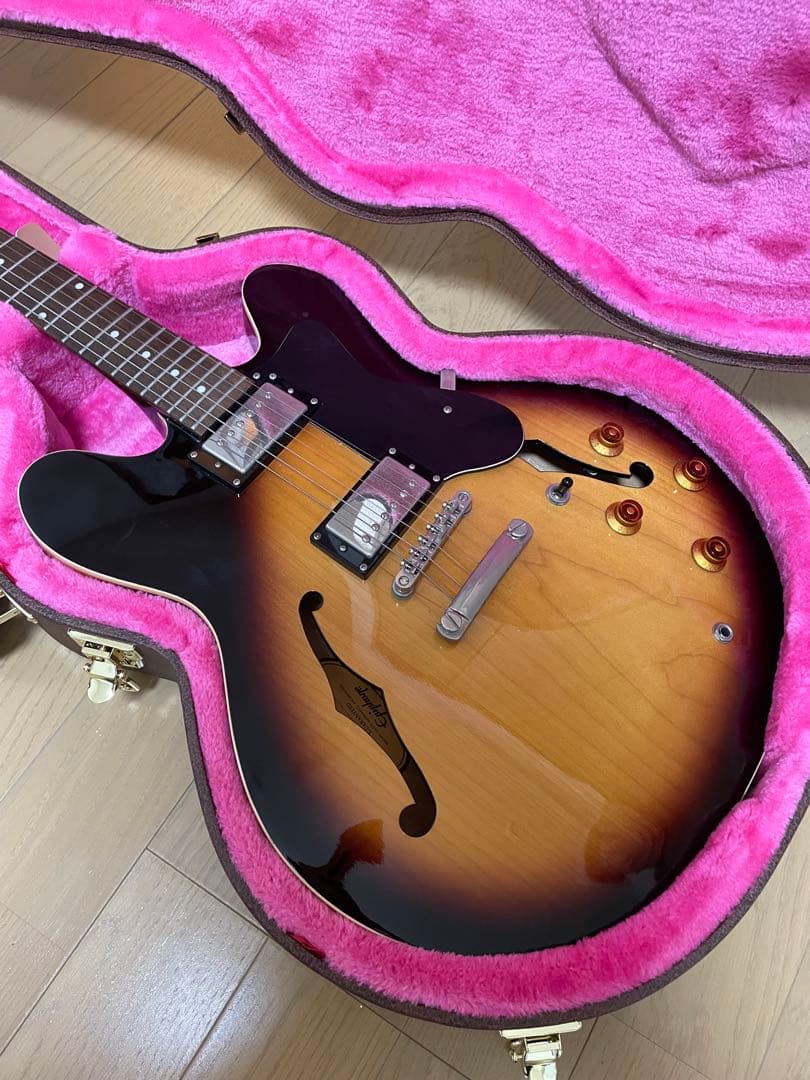 Epiphone dot セミアコ　ハードケース付き