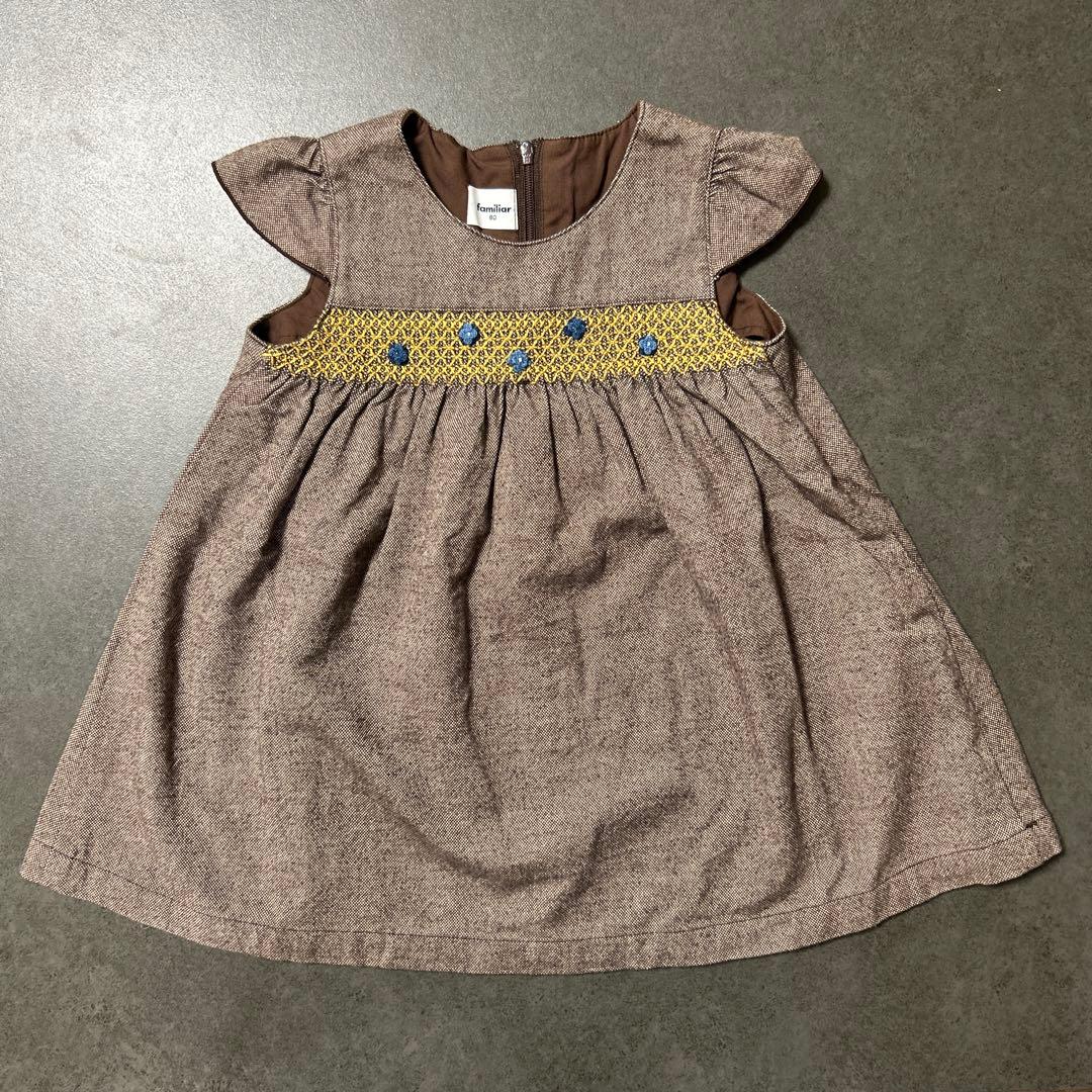 ファミリア ワンピース 80㎝ - メルカリ