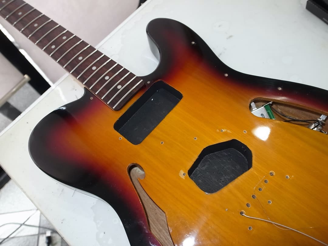 レア　テレキャスター　シンライン　コンポ　SQUIER, SX 良品