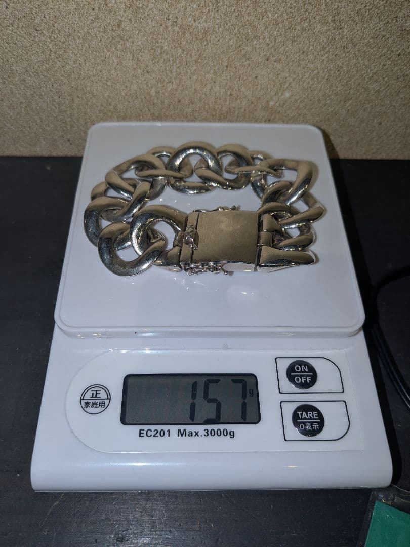 シルバー925ブレスレット 157g シルバー925】チェーンブレスレット/MADE iN JAPAN（ブレスレット