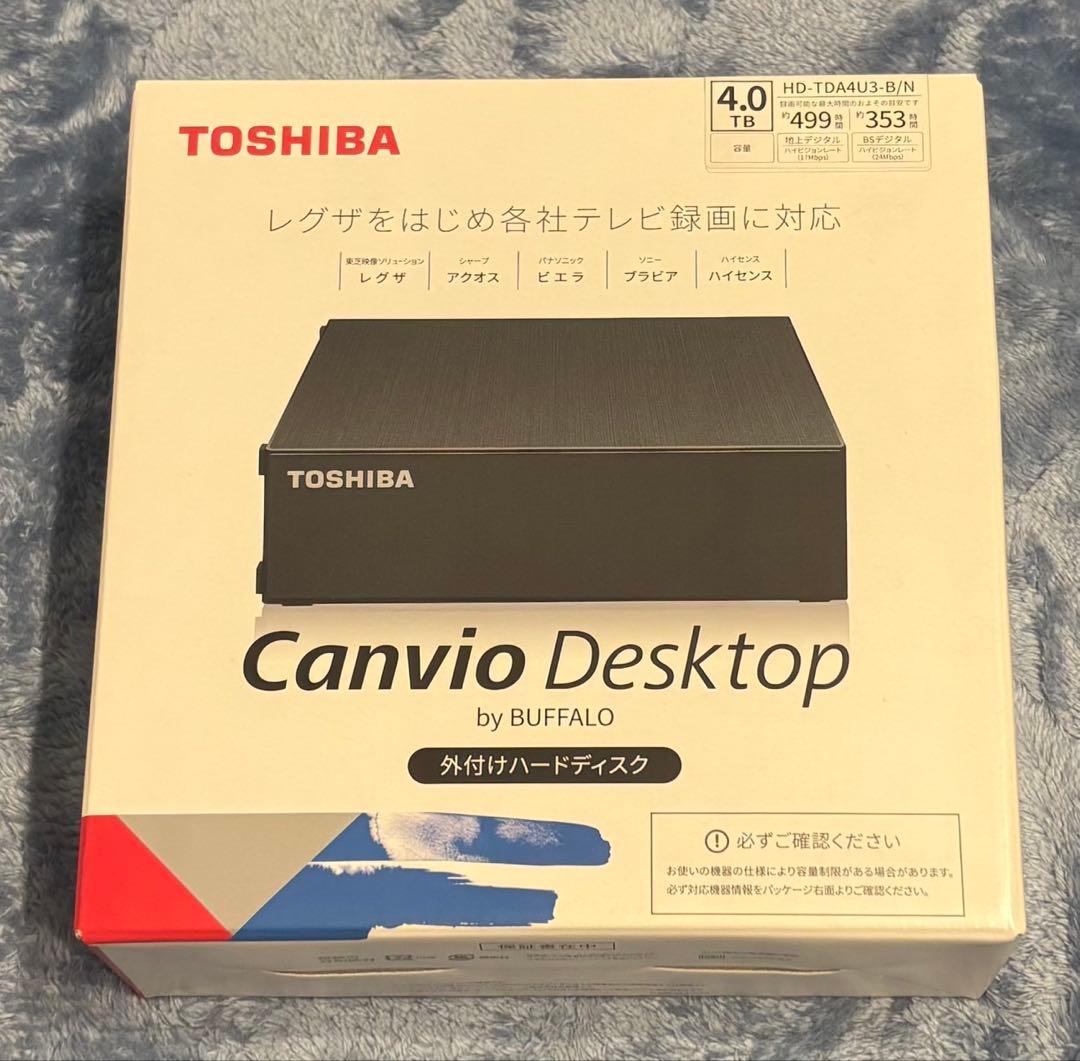 TOSHIBA Canvio Desktop 4.0TB 外付けハードディスク - メルカリ