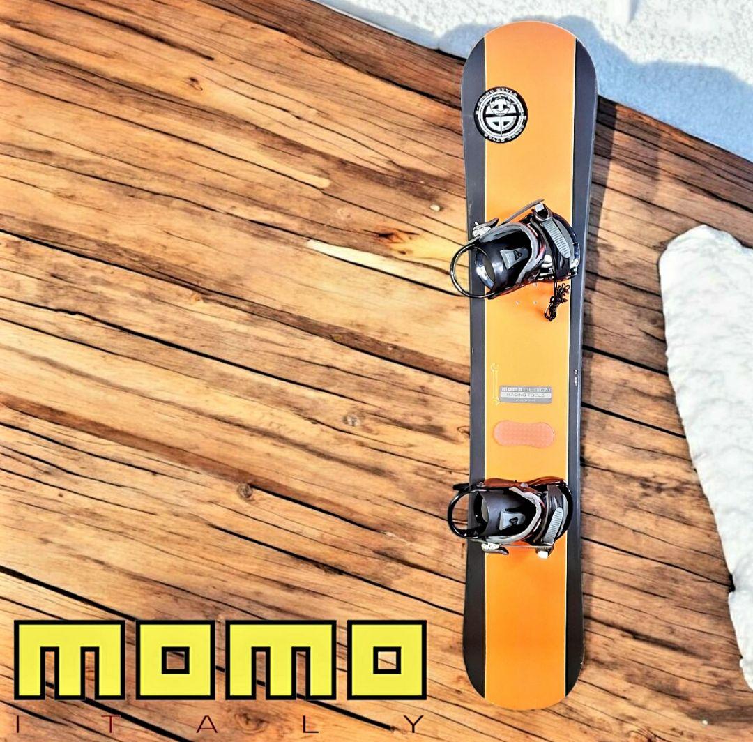 ★momo design Italy ヴィンテージスノーボードセット155美品★ ☆momo design Italy ヴィンテージスノーボードセット155美品☆ - メルカリ