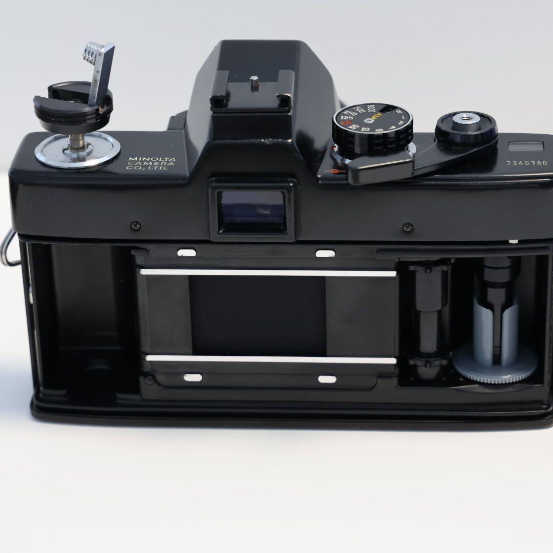 ミノルタSRT101ブラック ボディ フィルムカメラ レンズ付き - メルカリ