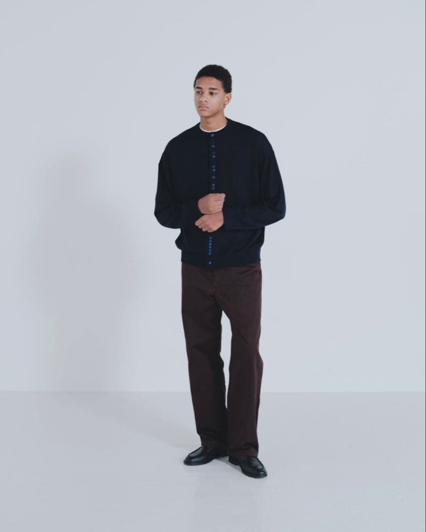 TTT_msw 25ss Crew neck cardigan（NAVY） - メルカリ