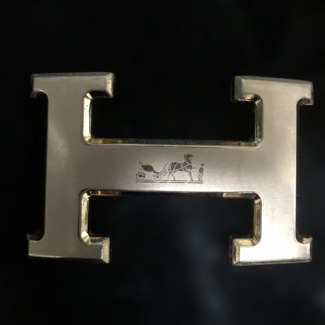ひ*ろ様 HERMESエルメスベルトバックル ベルトバックル 《H》 & リバーシブルベルト 《コントラスト》 32 mm