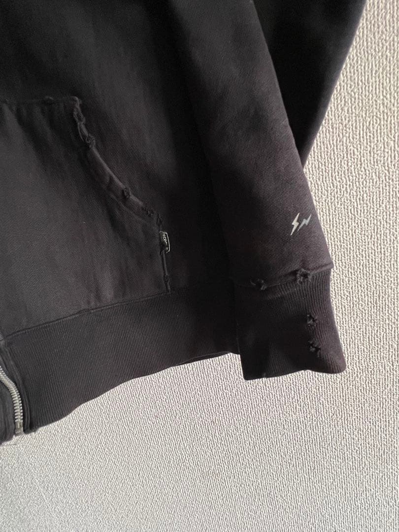 希少XL】エレクトリックコテージ ジップパーカー ダメージ加工 日本製