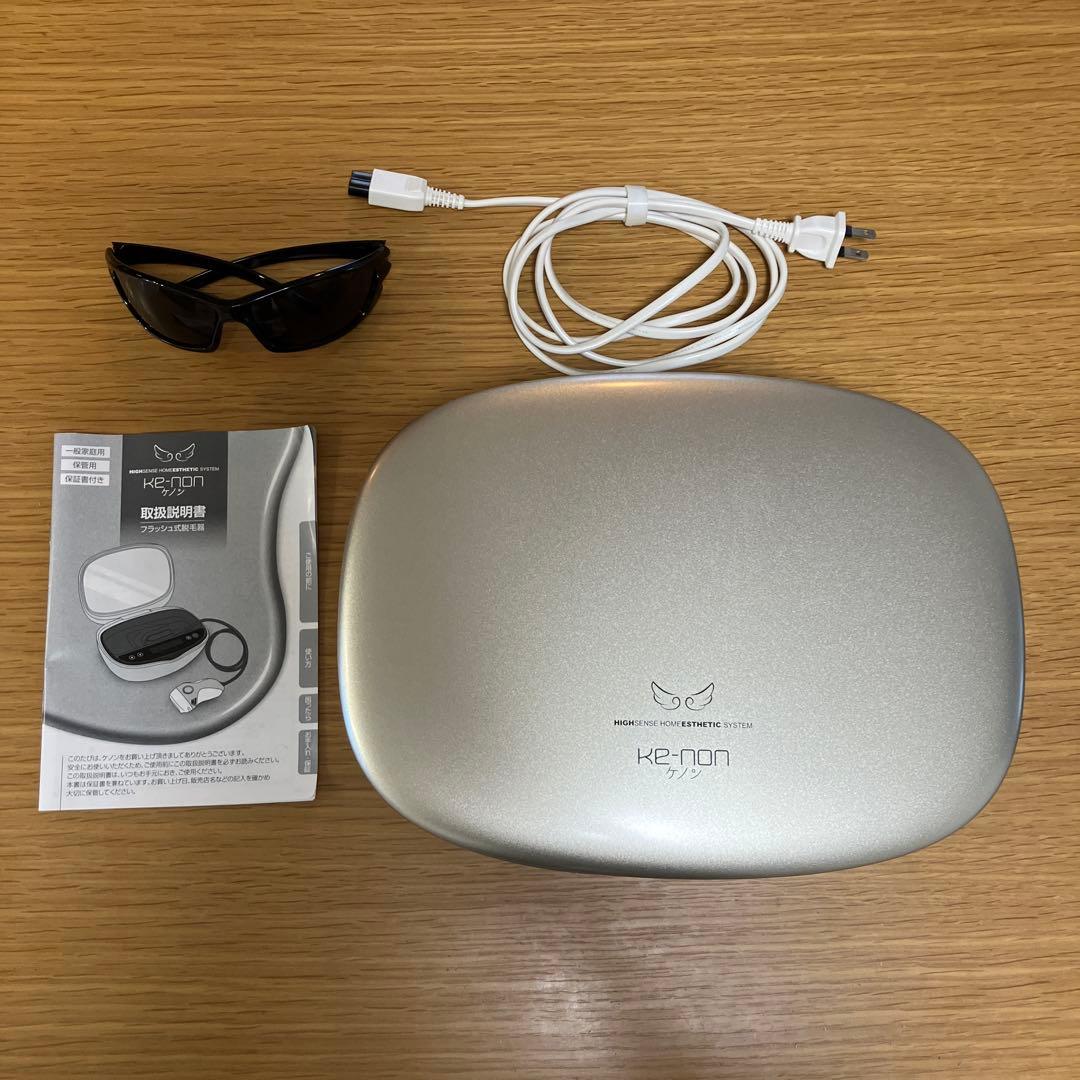脱毛器 Ke-non ver.8.0 眉毛脱毛器付き ほぼ未使用】脱毛器 ケノン Ke-non 8.4 眉毛脱毛器付 マットブラック