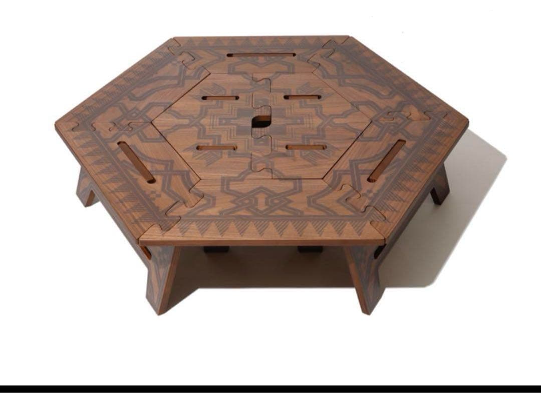 The Arth ×oldmountain]柄兄弟 六角テーブルヘキサテーブル - メルカリ