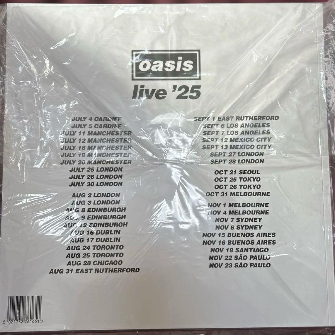 oasis live '25 フライトタグ、パンフレットのセット