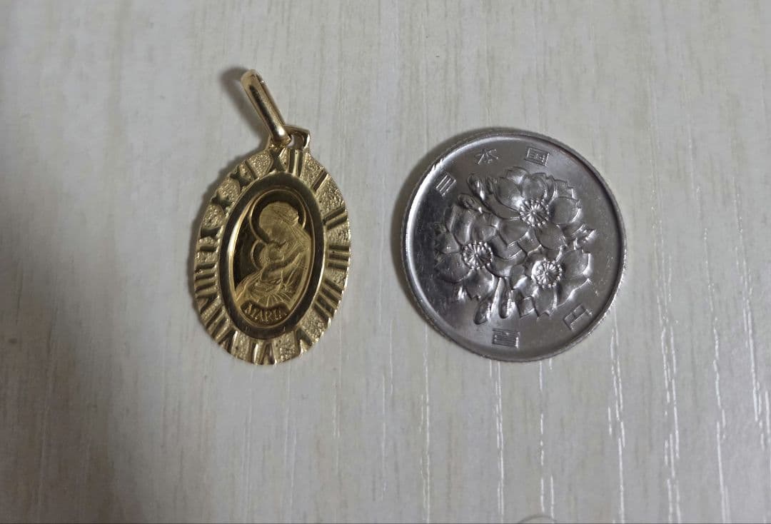 k24 k18 マリア アトラス 純金 ペンダント トップ - メルカリ