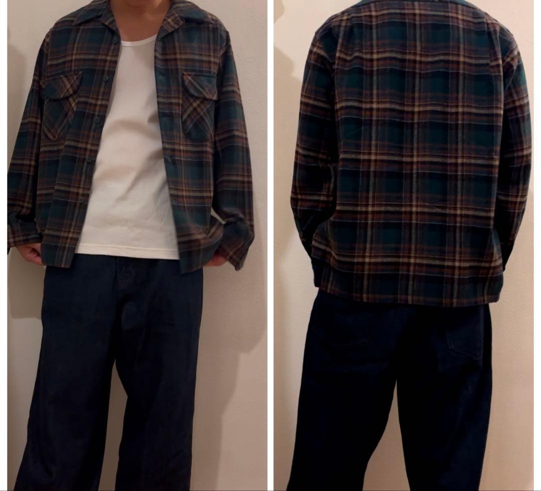 じ*す様 70s PENDLETON ボードシャツ ペンドルトン 70's PENDLETON Wool Board Shirt M / ペンドルトン ボードシャツ