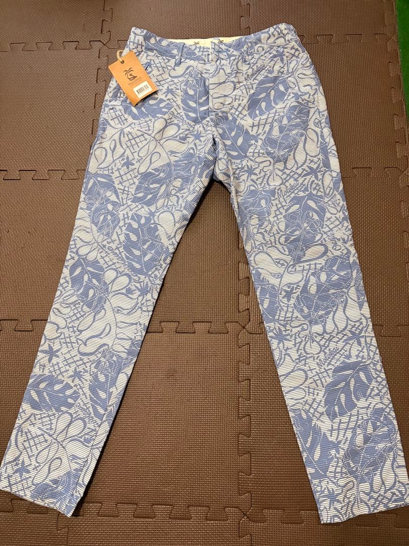 Palm Snake アロハ柄 ゴルフパンツ Sサイズ PALM SNAKE［パームスネイク］当店限定別注スリムテーパードパンツ