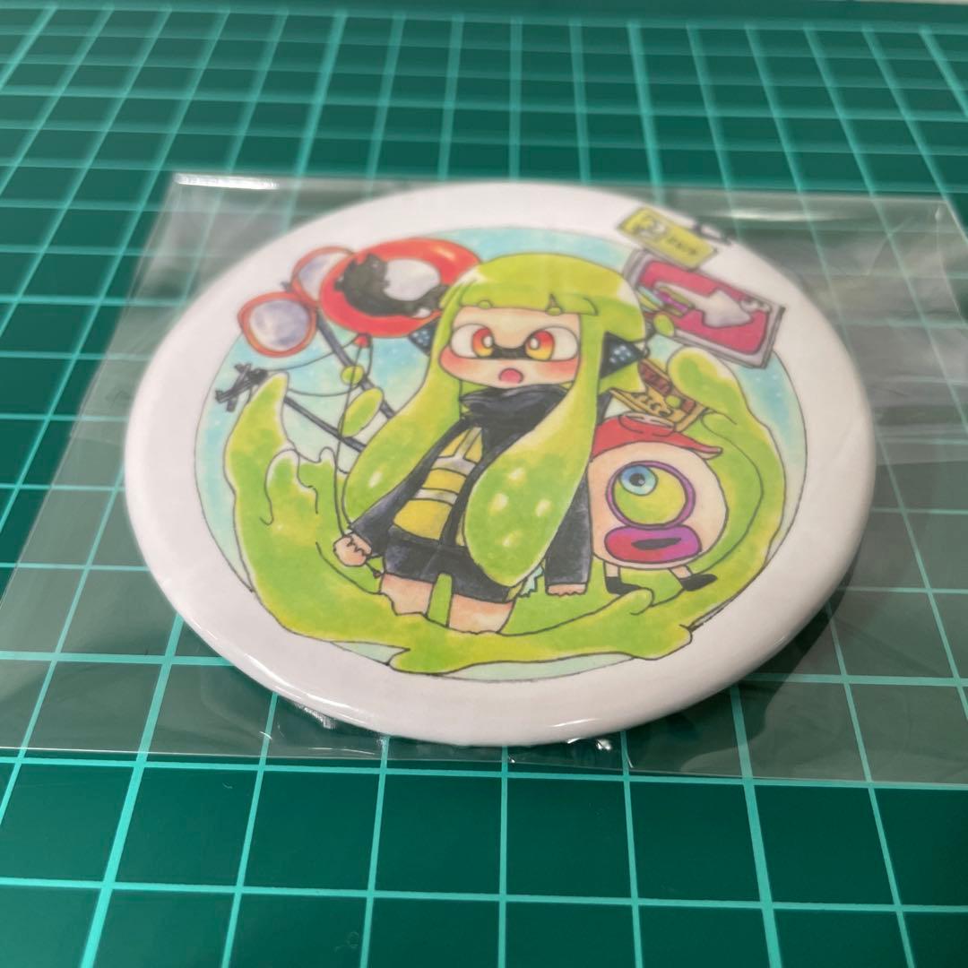 スプラトゥーン インクリング 3号 タコボール 缶バッジ