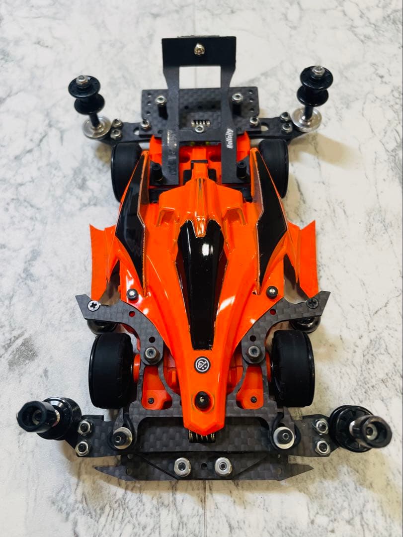 ミニ四駆　MSスギヤマ式フレキ　V字カット鳥居残し　前後スラダン