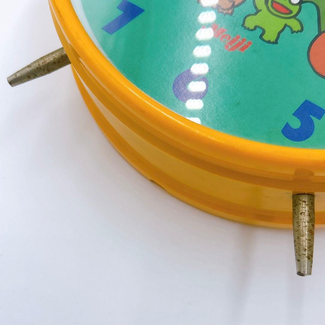 明治 カールおじさん レトロ目覚まし時計 昭和 当時物 【希少ロゴ】