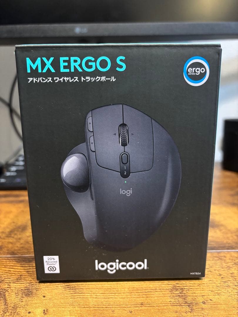 【ほぼ未使用】logicool MX ERGO S トラックボール本体 Amazon.co.jp: 【Amazon.co.jp限定】 ロジクール 静音 ワイヤレス