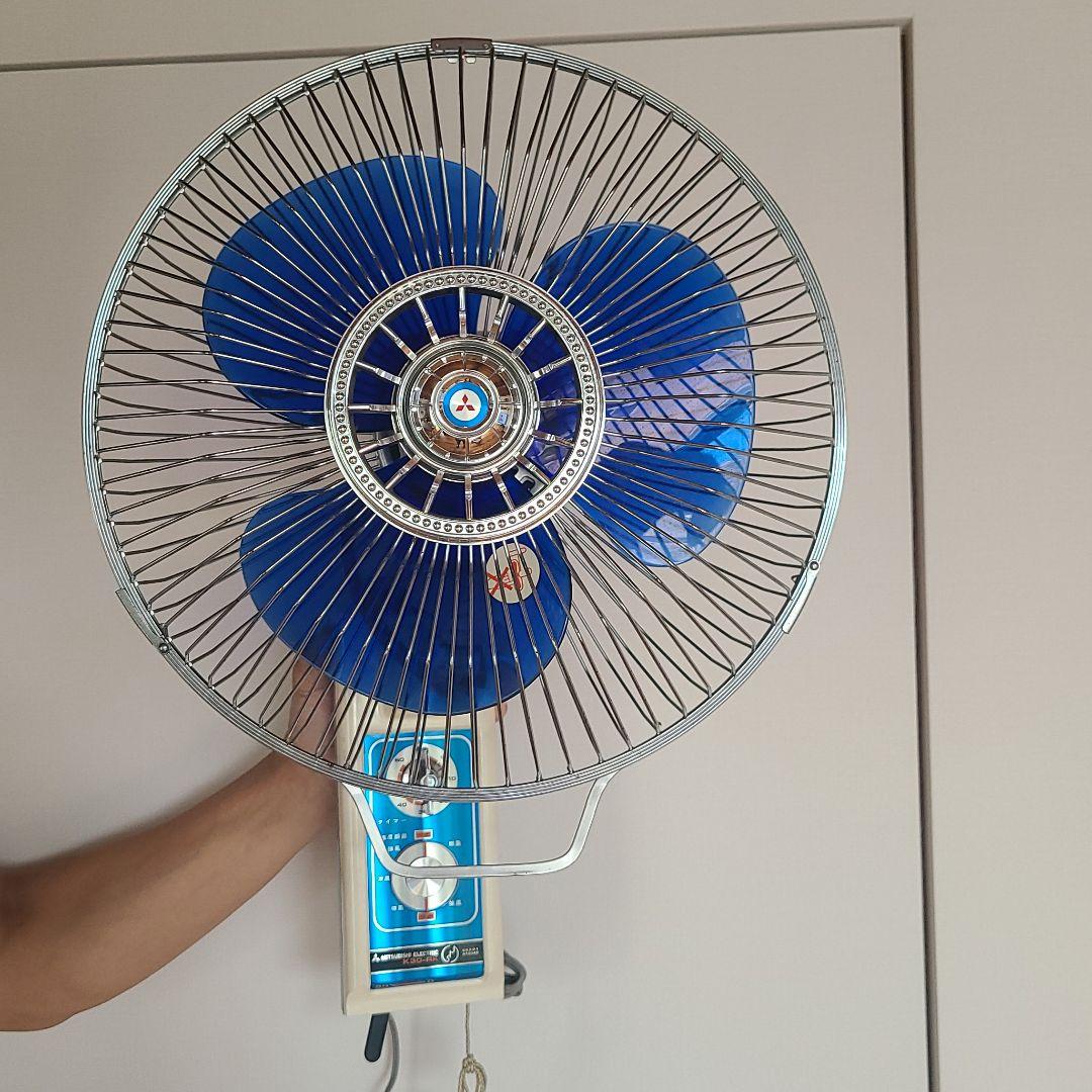 三菱 壁掛け扇風機 レトロ - メルカリ