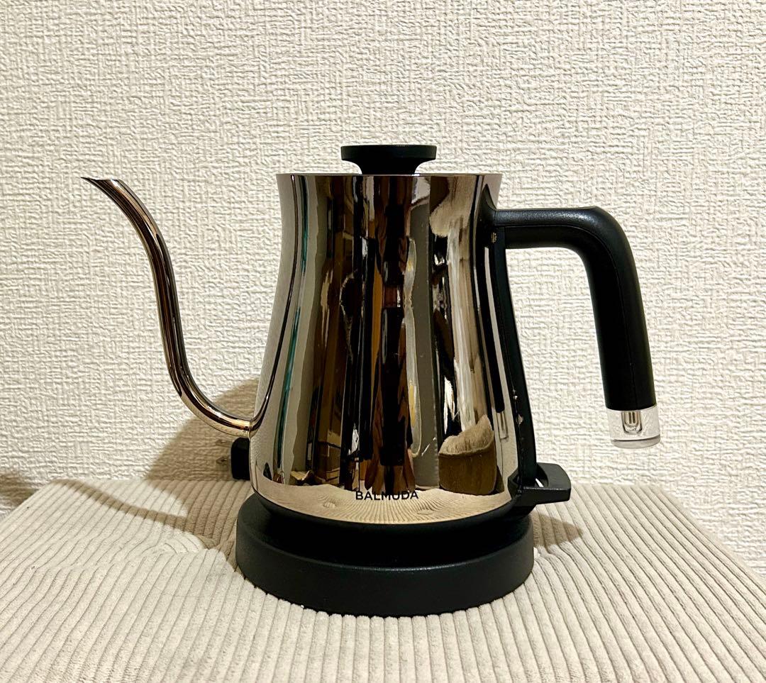 【BALMUDA】バルミューダ 電気ケトル クローム 0.6L 中古品 動作品