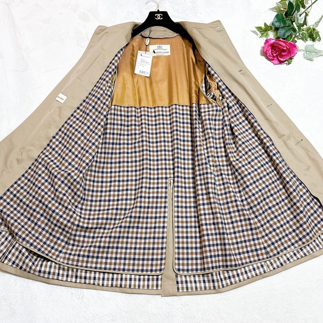 新品タグ付き✨ アクアスキュータム ステンカラーコート ベージュ