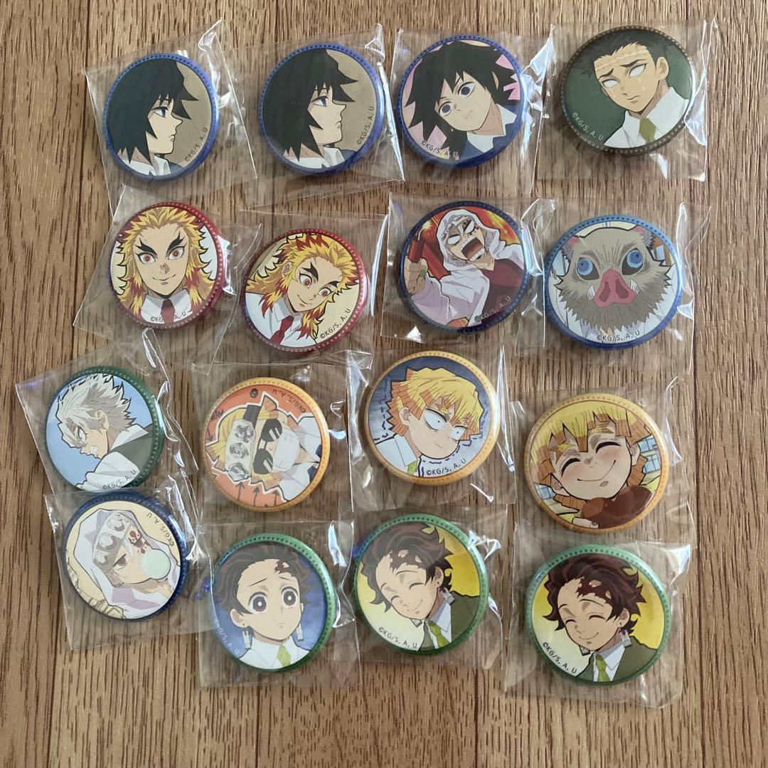 鬼滅の刃 キメツ学園 バレンタイン くじ引き 缶バッジ キメツ学園物語 ～鬼滅の宴=特別編=～コラボイベント】 ノベルティ