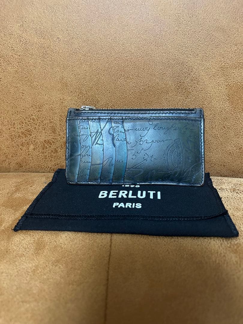 BERLUTI ベルルッティ　レザー ケース ベルルッティ パスポートホルダー エスケール ブラウン メンズ