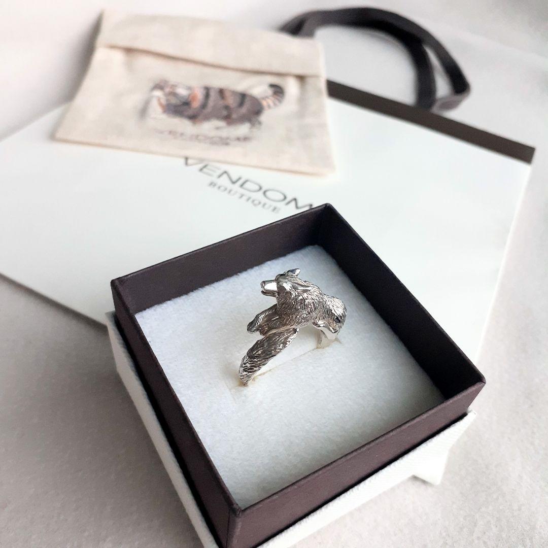 VENDOME BOUTIQUE　シンリンオオカミ リング　旭山動物園　シルバー ヴァンドームブティック VB 旭山動物園応援企画 シンリンオオカミ