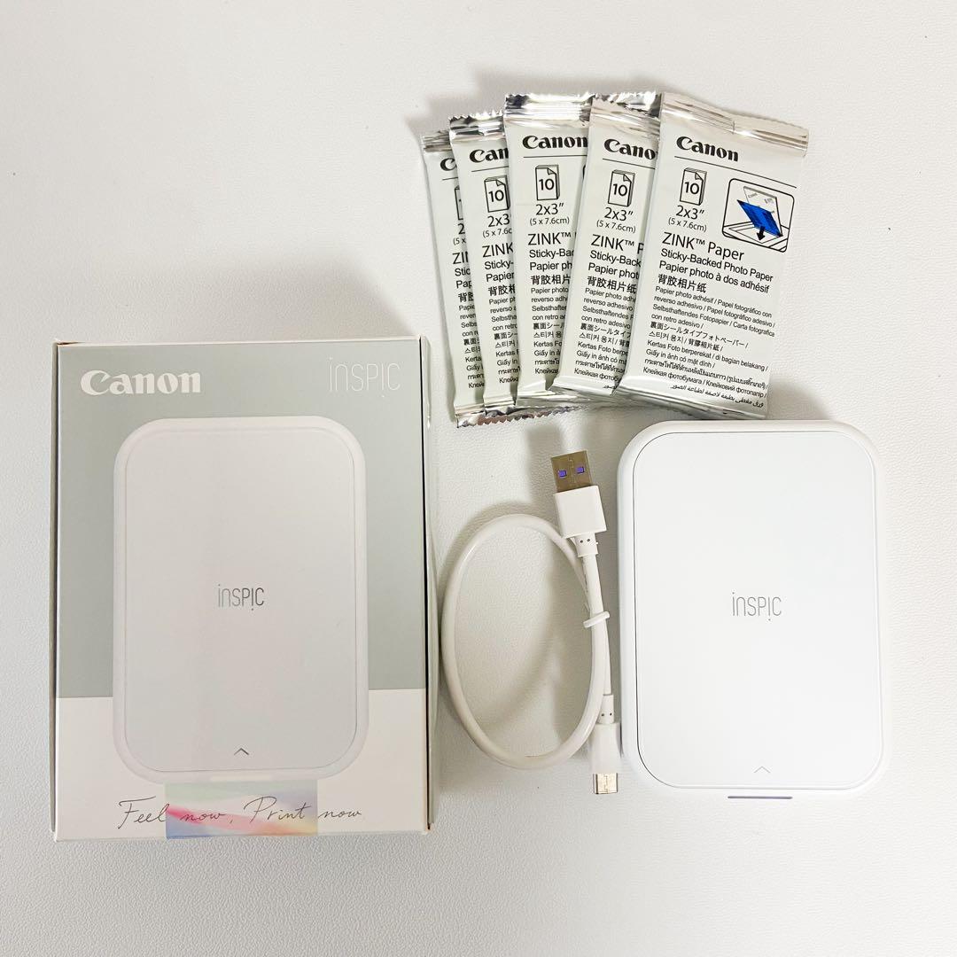 Canon INSPIC PV-223 ホワイト Amazon.co.jp: キヤノン Canon スマホ専用ミニフォトプリンター iNSPiC
