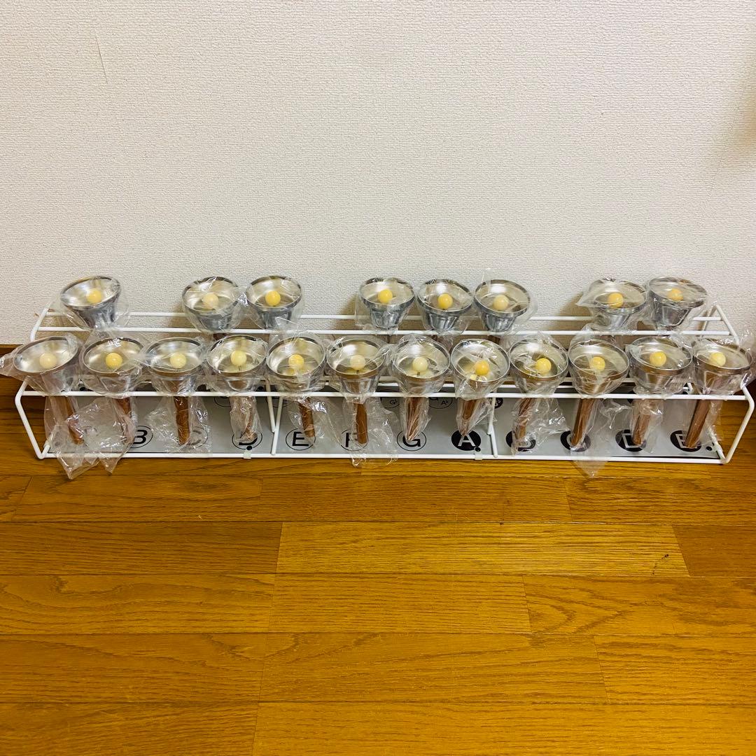 内田 洋行 内田ベル ハンドベル ミュージックベル 20音 スタンド付き