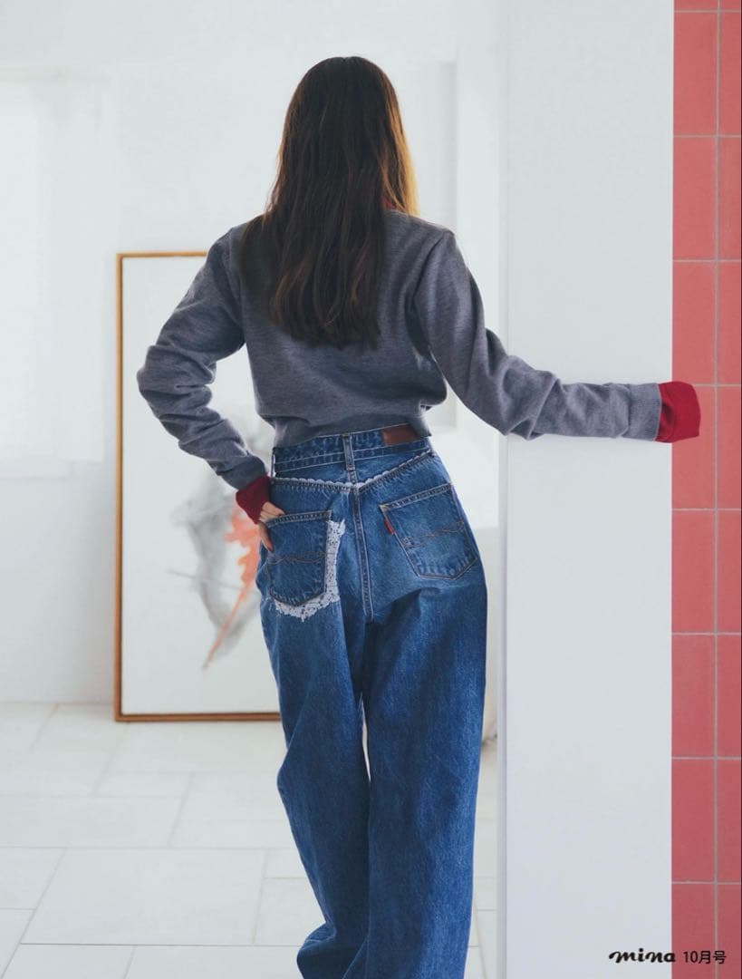 Ungrid 百田夏菜子　レースコンビルーズデニム UNGRID | 【百田夏菜子コラボ】レースコンビルーズデニム - Buyee, an