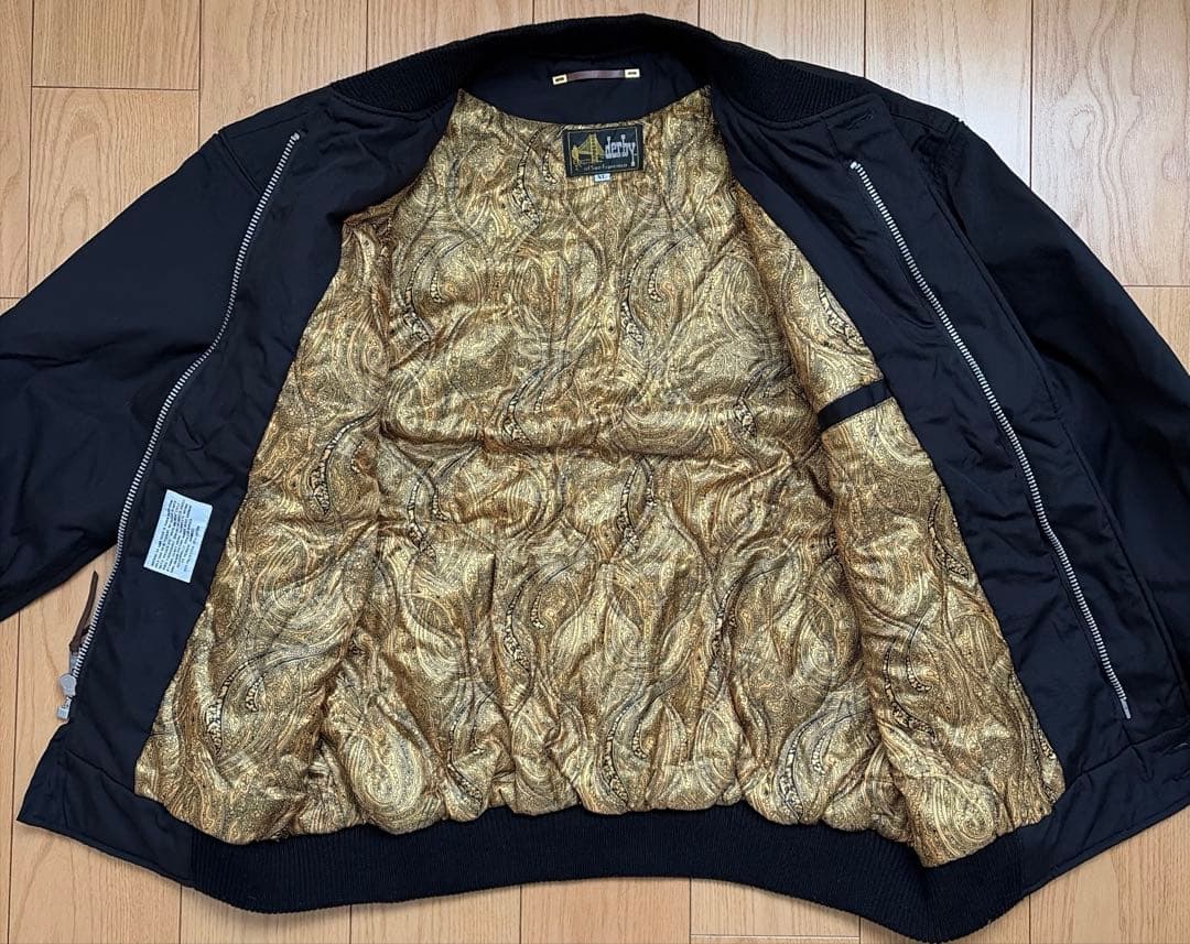 キムタク着 ダービーオブサンフランシスコ ダービージャケットXL 黒金