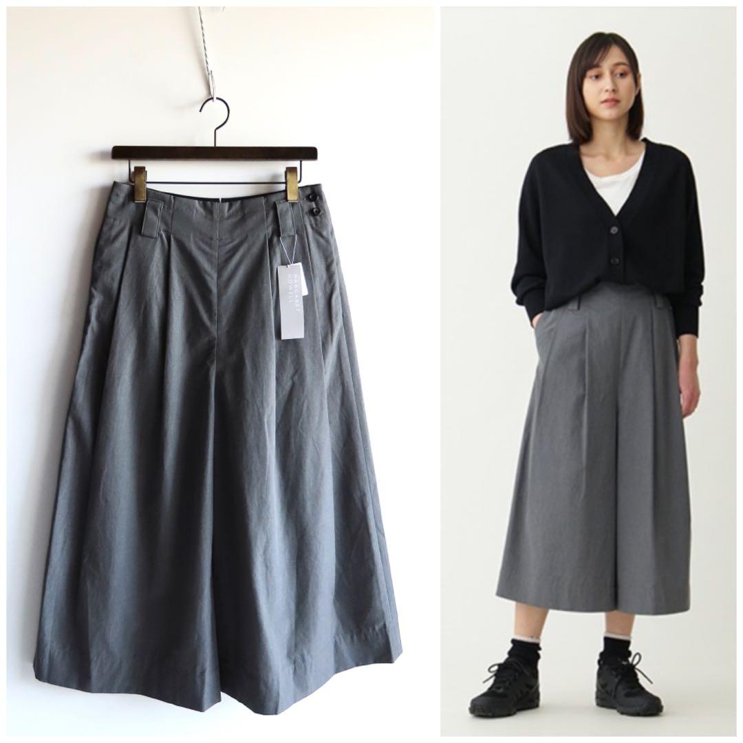 未使用 22SS マーガレットハウエル コットンワイドタックキュロット 3 未使用 22SS マーガレットハウエル コットンワイドタックキュロット 3
