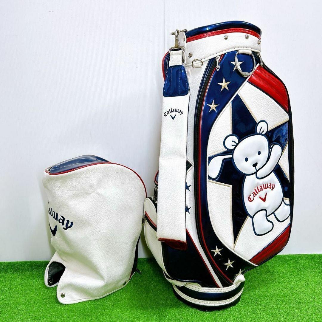 希少モデル】良品 キャロウェイ キャディバック ベアー クマ エナメル