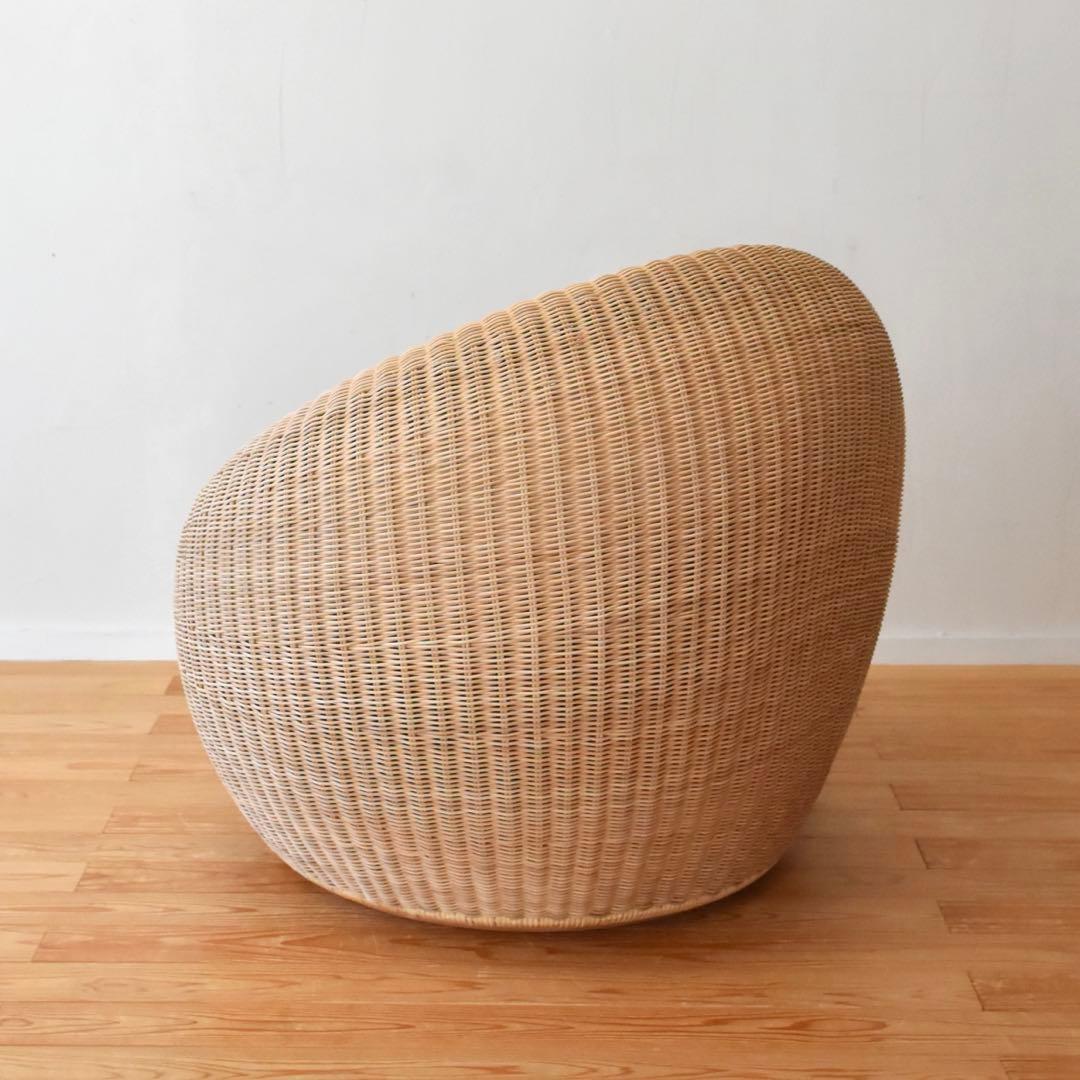 YMK長岡 剣持勇 ラウンジチェア アームレスチェア ラタン 籐 - メルカリ