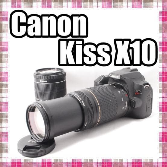 ✨Wi-Fi搭載✨望遠セット✨Canon Kiss X10 ダブルレンズセット ダブルレンズセット❤️Canon kiss X10❤️Wi-Fi搭載✨一眼レフ - メルカリ