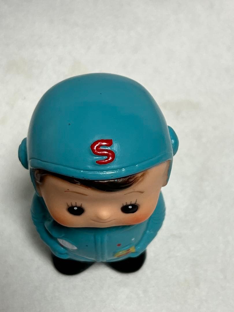 激レア　昭和レトロ　滋賀銀行　当時物　ソフビ　しがちゃん　貯金箱　宇宙服