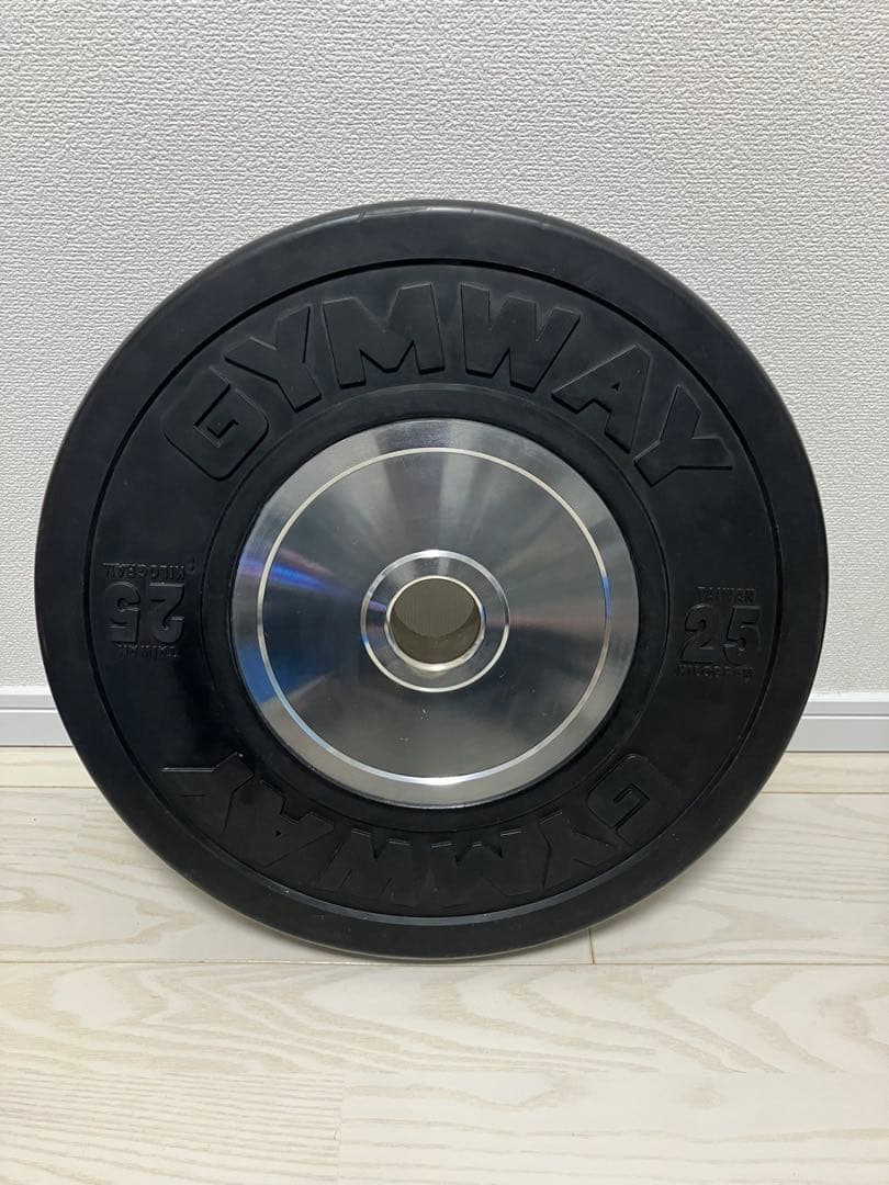 GYMWAY 25kg ウエイトプレート ① GYMWAY 薄型コンペティションバンパープレート — MBC POWER SHOP