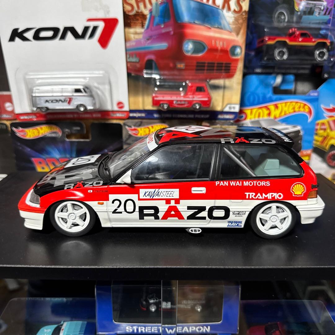 RÄZO EF civic 1/18 Ignition Model 1:18 Honda Civic (EF9) in Green Metallic – Model