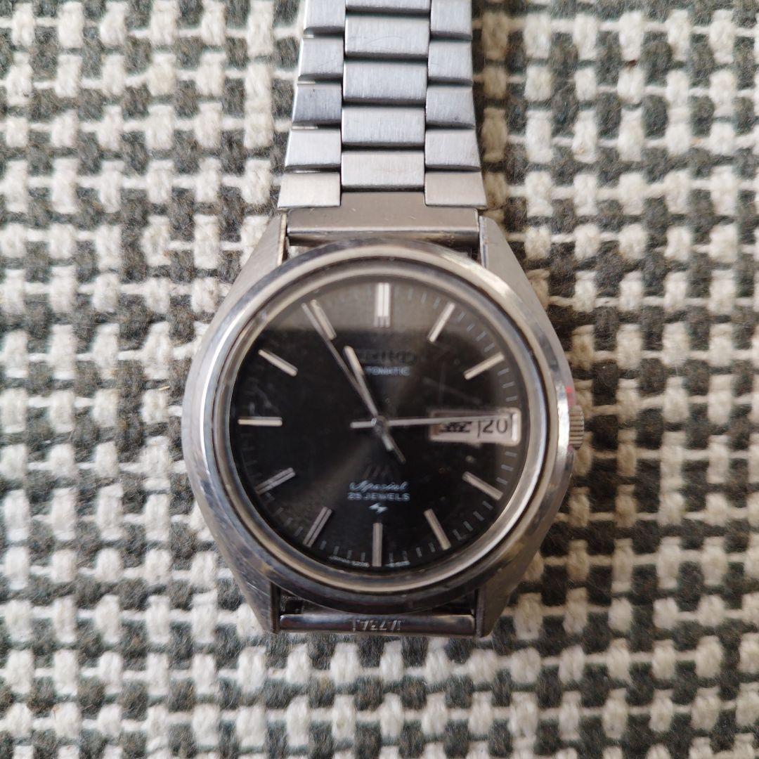 時計 SEIKO AUTOMATIC LM Special 25 JEWELS セイコー ロードマチック スペシャル 5206-6061 絹目文字盤 25石 自動
