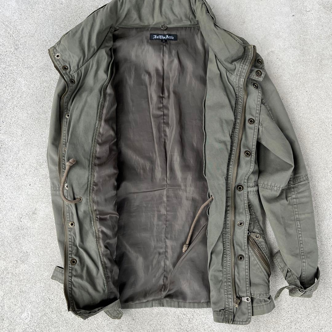 Y2K 00s in the attic ギミック ミリタリージャケット カーキ - メルカリ