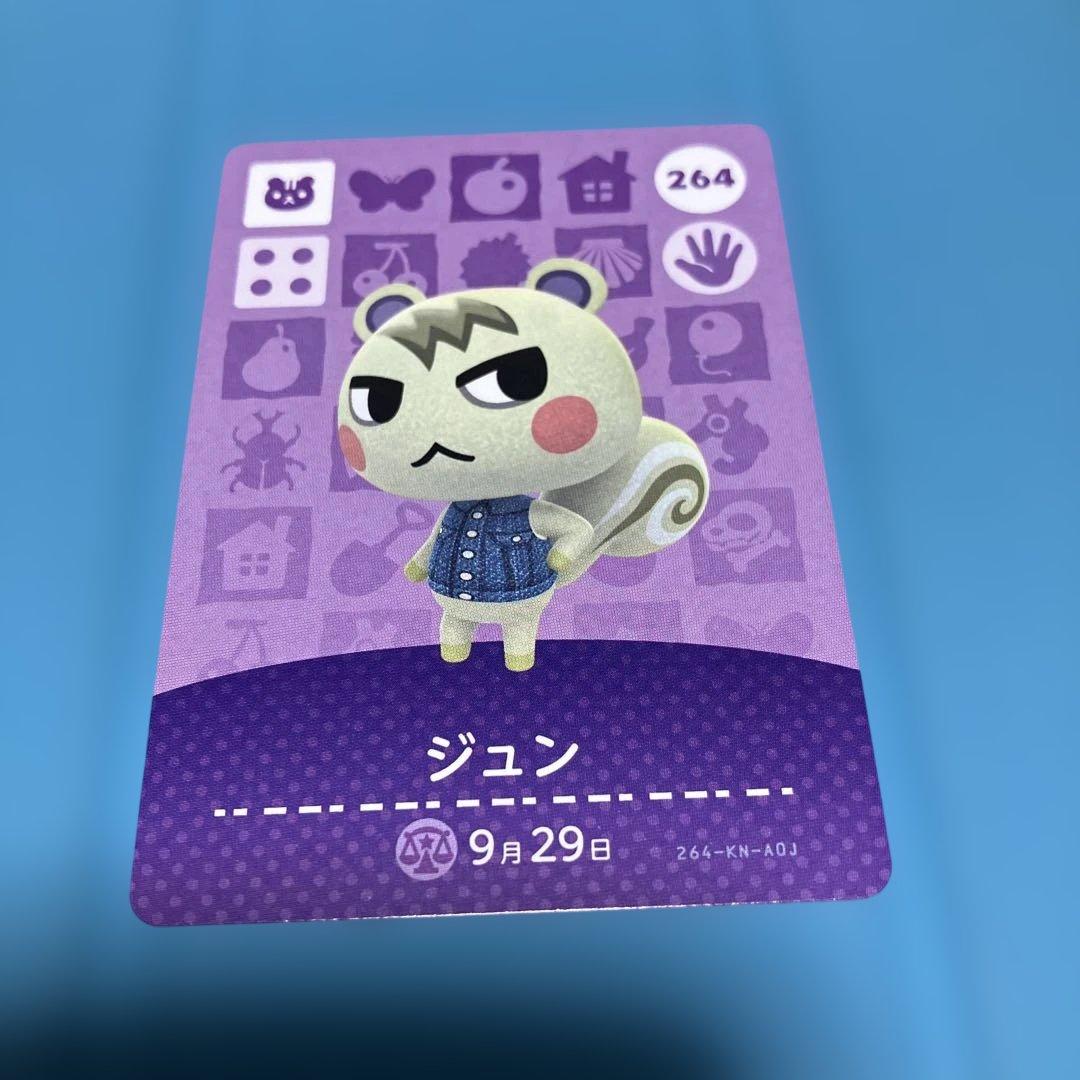 あつまれどうぶつの森 amiiboカード ジュン トレーディングカード 264