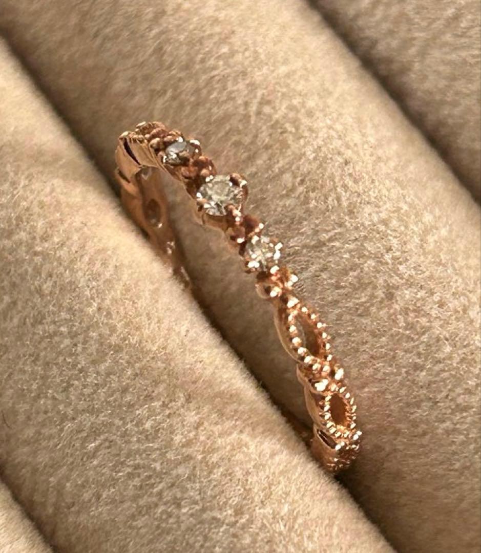 クミキョク　ダイヤモンド　リング　0.04ct