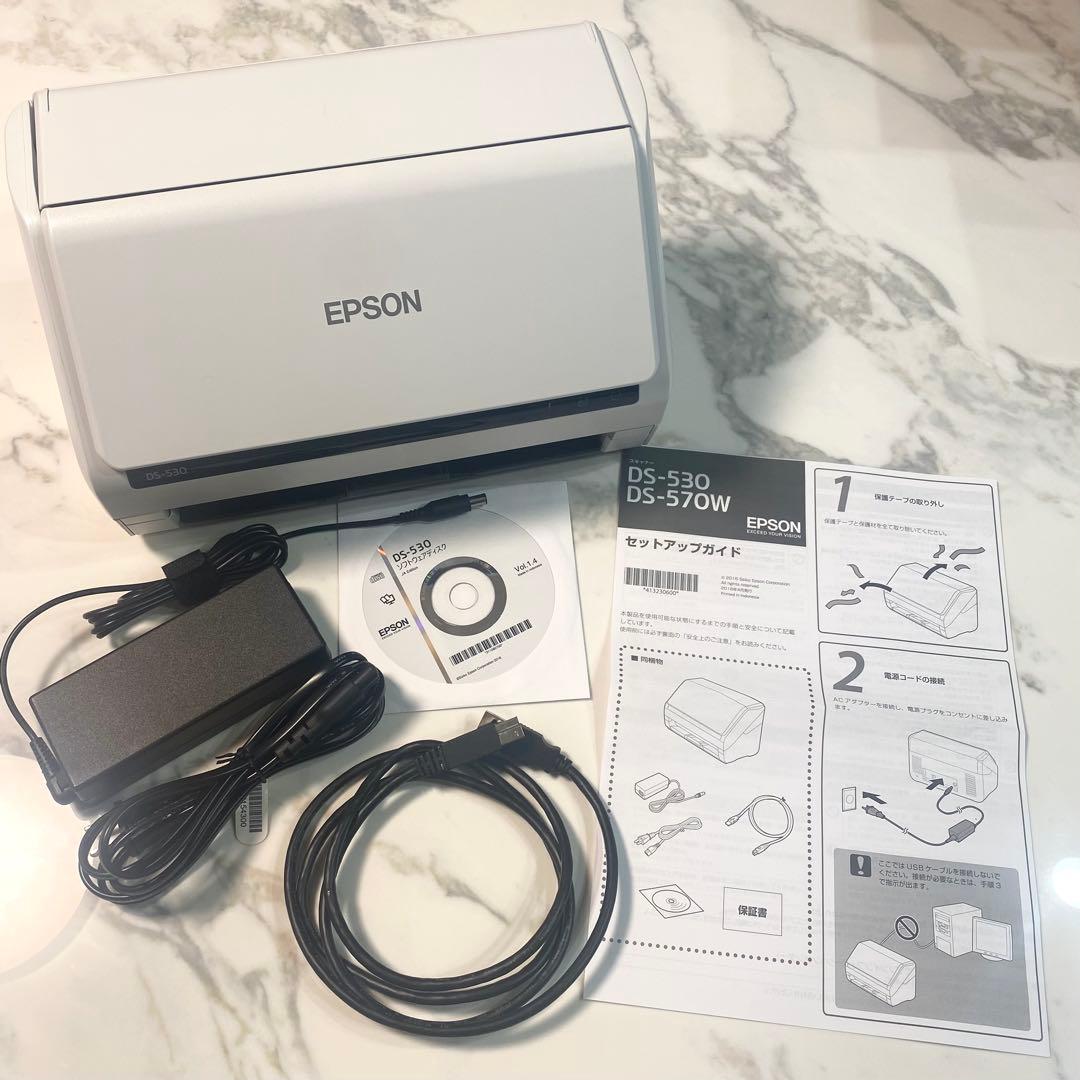 EPSON エプソン★スキャナー DS-530/箱付き/付属品すべて有り/美品 Amazon | エプソン スキャナー DS-530 (シートフィード/A4両面
