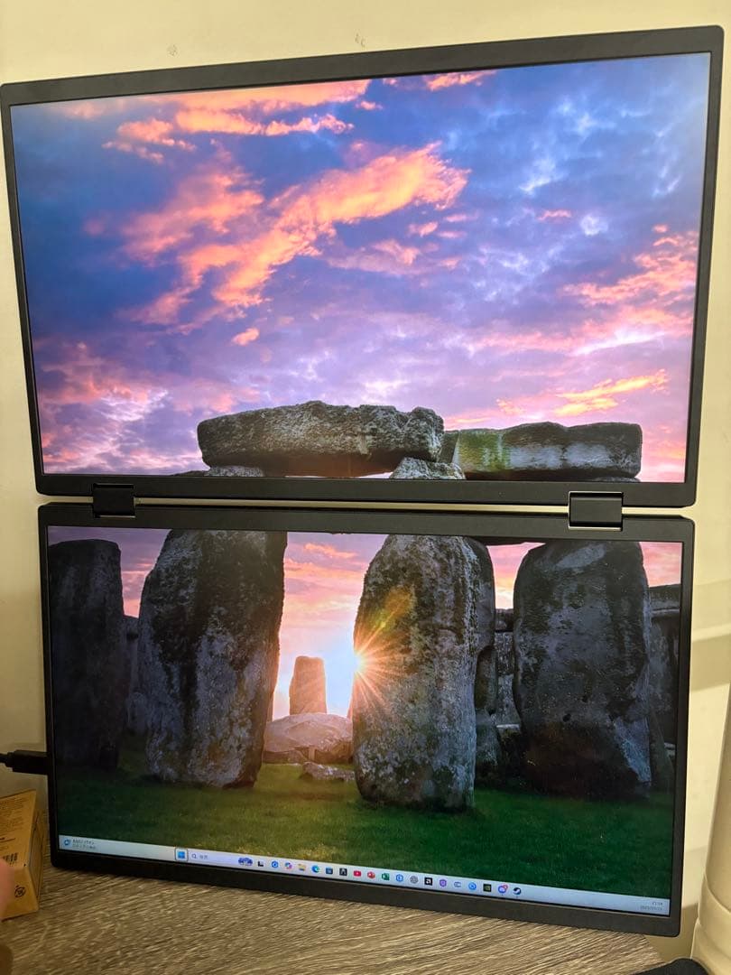 の*ぅ様 モバイルモニター 15.6インチ 2画面モニター Amazon.co.jp: デュアル モバイルモニター,15.6インチ 2画面