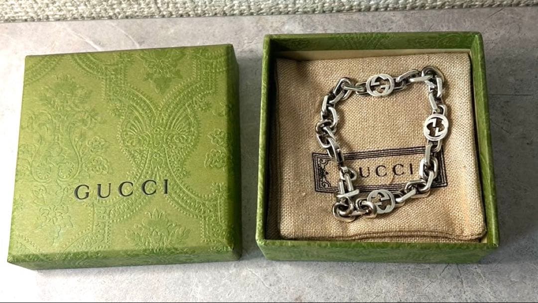 GUCCI ブレスレット　インターロッキング　size19 GUCCI（グッチ） ブレスレット INTERLOCKING G インターロッキング