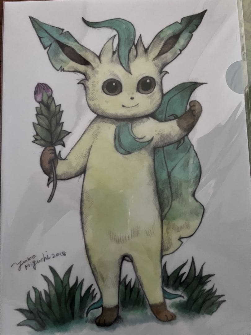 ポケモン リーフィア クリアファイル7枚+ぺったりフック ヒグチユウコ