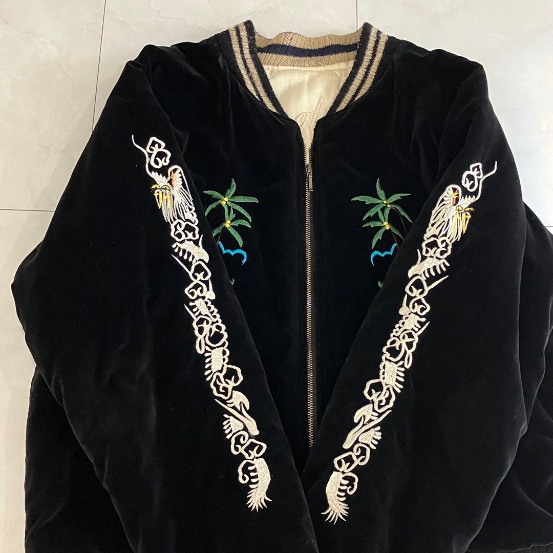 港商】 入手困難 テーラー東洋 別珍 スカジャン 40周年 スーベニア 黒