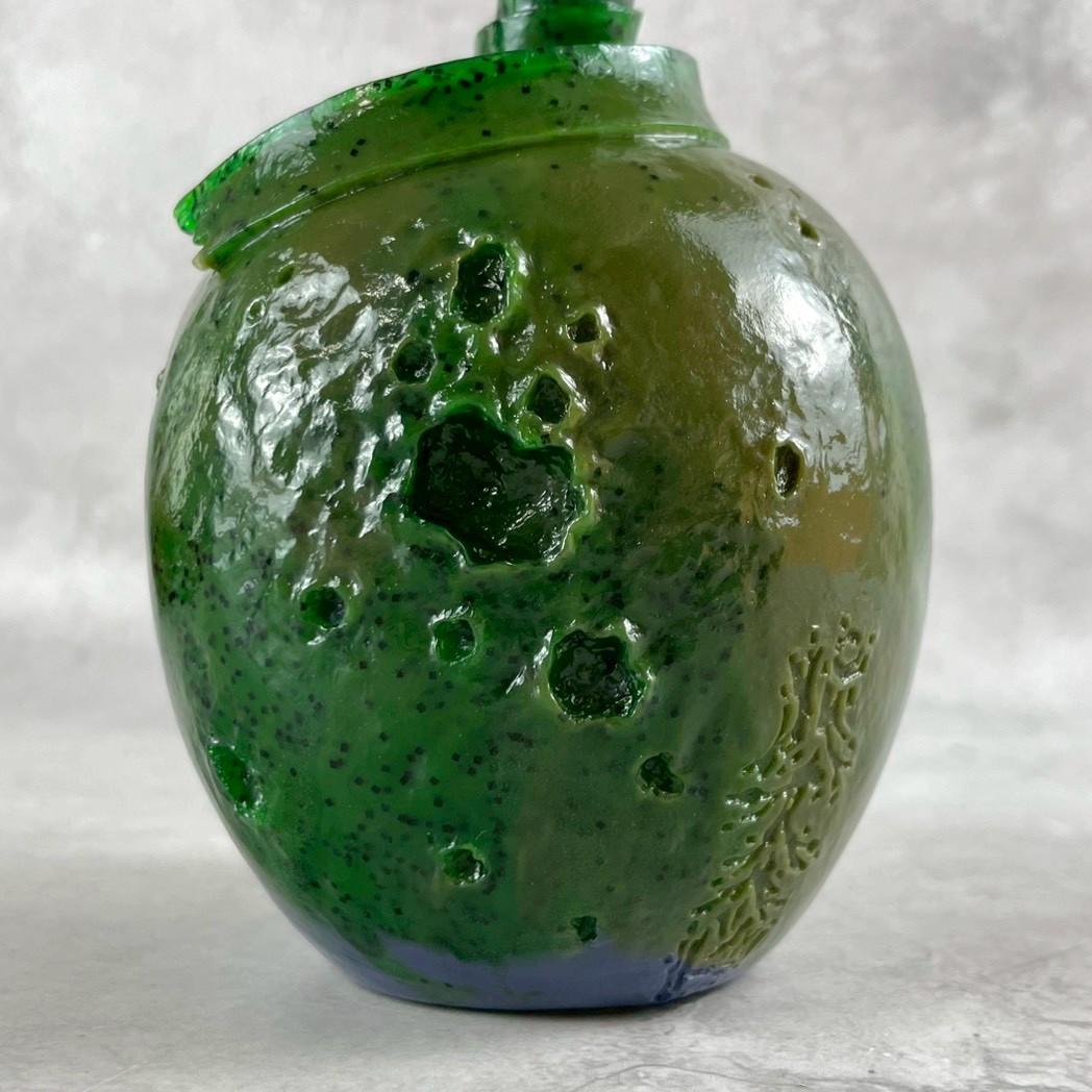 レア　MEDICOM TOY　PUSHEAD SOUR　ソフビ　グリーンラメ