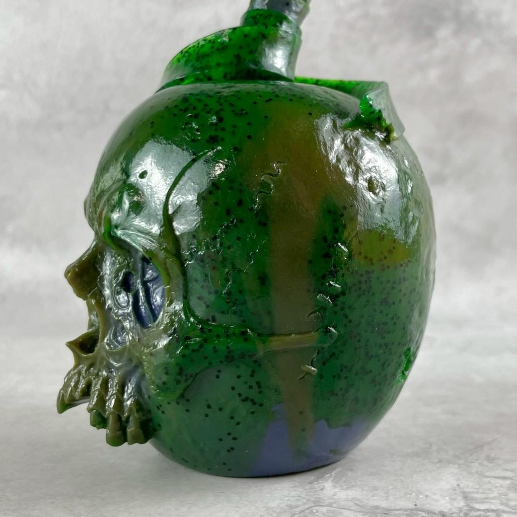 レア　MEDICOM TOY　PUSHEAD SOUR　ソフビ　グリーンラメ